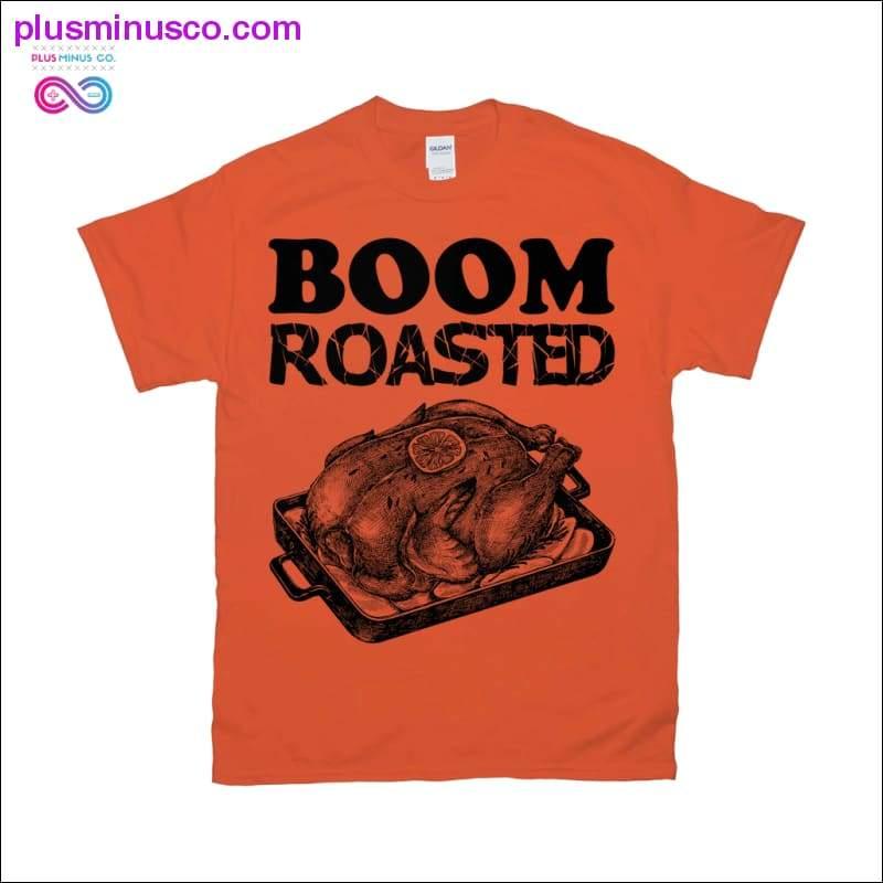 Womens Unisex Shirt Boom Roasted Funny Office Thanksgiving - plusminusco.com