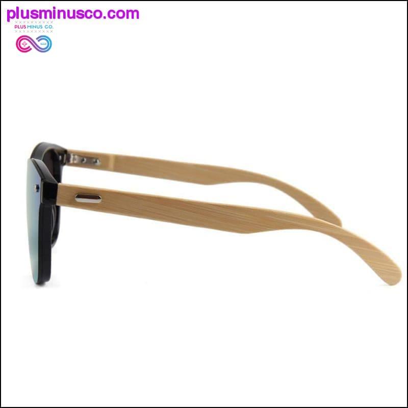 Drewniane okulary przeciwsłoneczne damskie, markowe, designerskie UV400 - plusminusco.com