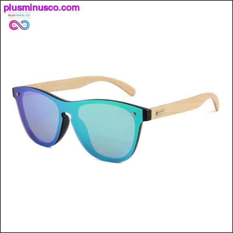 Träsolglasögon för kvinnor modemärke designer UV400 - plusminusco.com