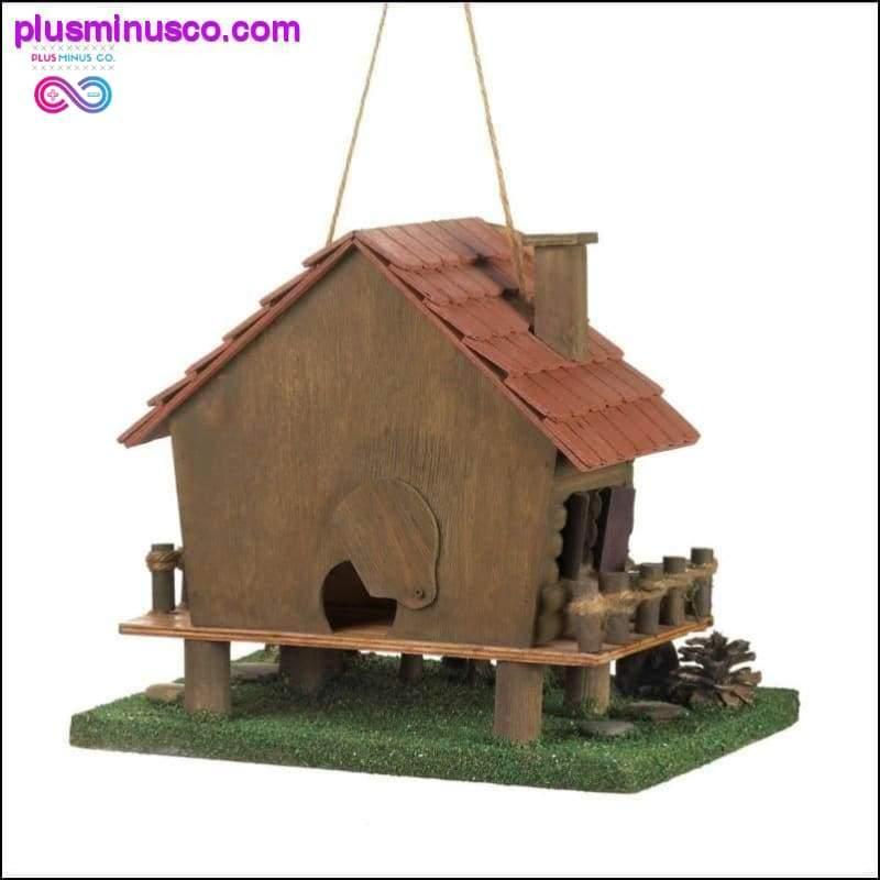Woodland Cabin Birdhouse - plusminusco.com