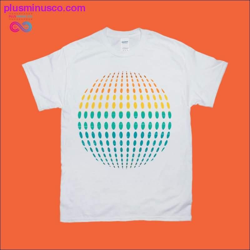 Verdensformede Grungeprikker | Retro Sunset T-skjorter - plusminusco.com