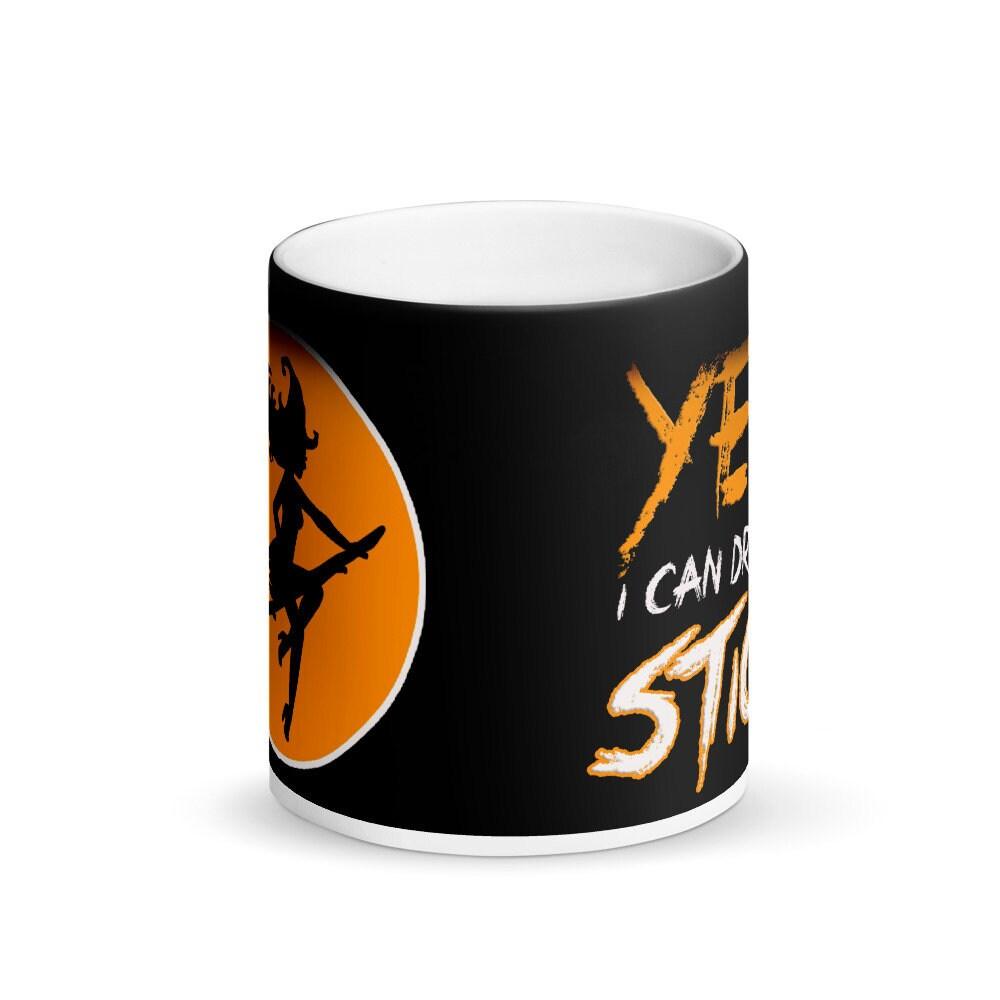 Yes i can drive stick Halloween Mug, Halloween Mug Gift, Halloween ideas, black halloween Mug || Matte Black Magic Mug - plusminusco.com