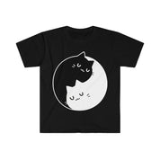 Yin Yang Cats T-Shirts , Yin Yang Duality || Yin Yang Cats || Perfect Gift - S M L Xl - Ladies, Men Unisex || Bff Couple Gift Ideas,Cat Mom - plusminusco.com