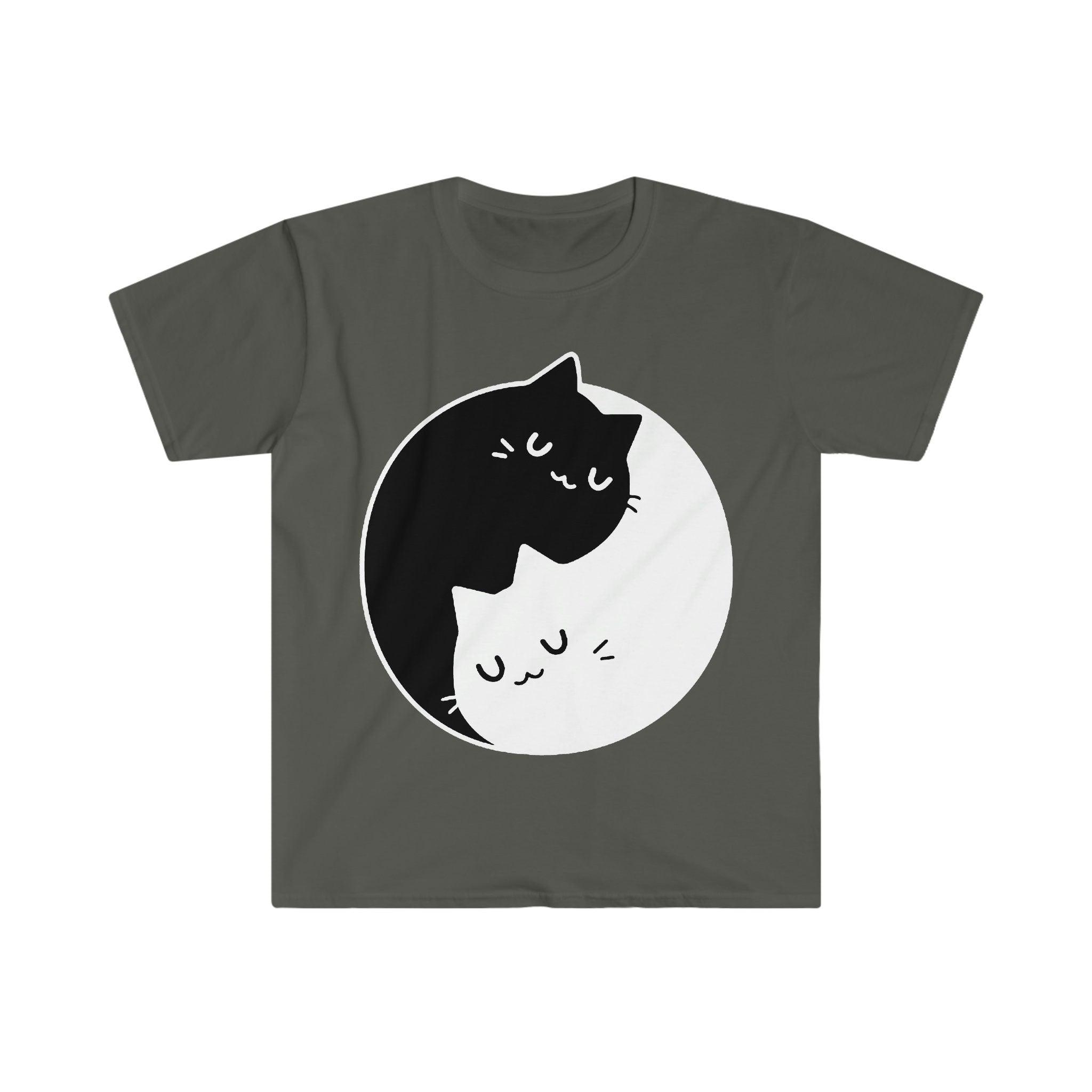 Yin Yang Cats T-skjorter , Yin Yang Duality || Yin Yang Cats || Perfekt gave - SML Xl - Dame, Herre Unisex || Bff-gaveideer for par, kattemamma-t-skjorte, t-skjorter - plusminusco.com
