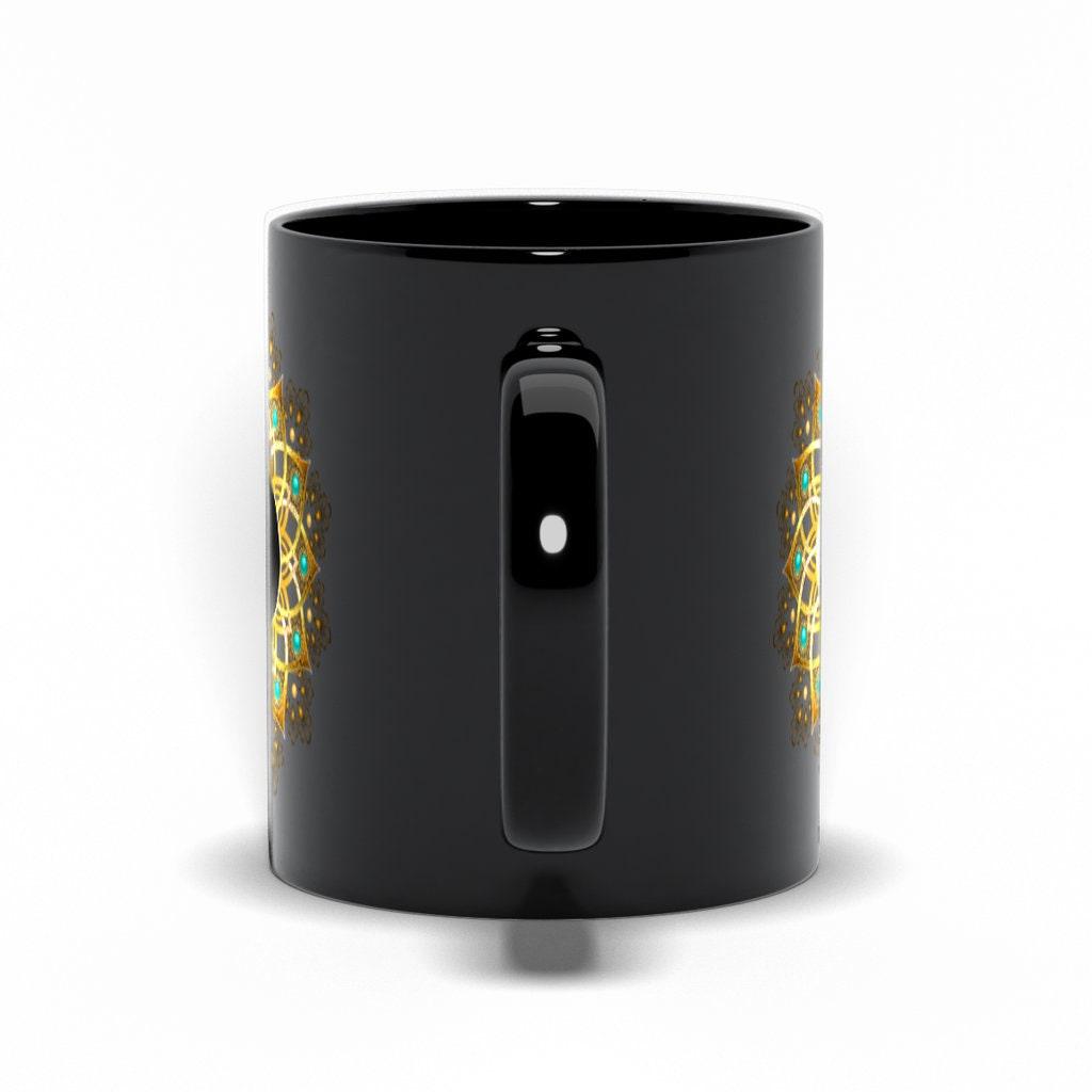 Yin Yang Mandala Black Mugs, Symbol Of Yin Yang,Mandala Art  Tribal Art, Harmony, Meditation, Seek Balance, Gift for Her, Gift for Him - plusminusco.com