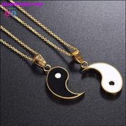 Yin Yang medál nyaklánc pároknak vagy BFF 2 részes - plusminusco.com
