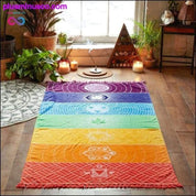 Килимок для йоги Tapestry 7 Chakra Stripes Beach Towel - plusminusco.com