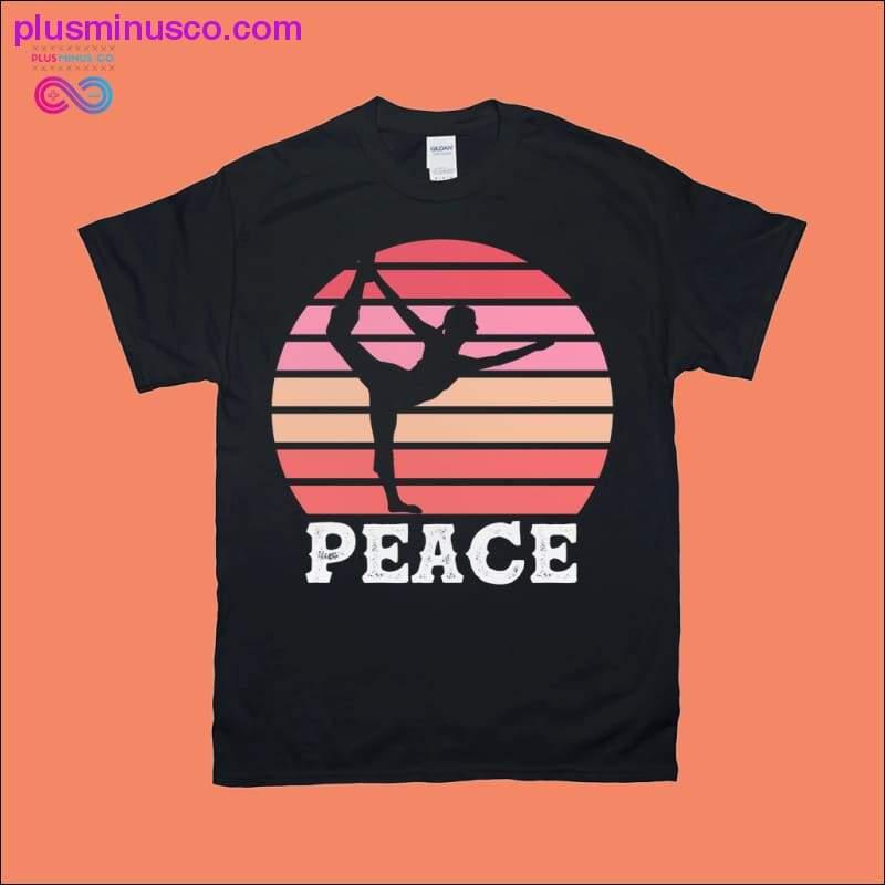 요가 | 평화 | 레트로 티셔츠 - plusminusco.com