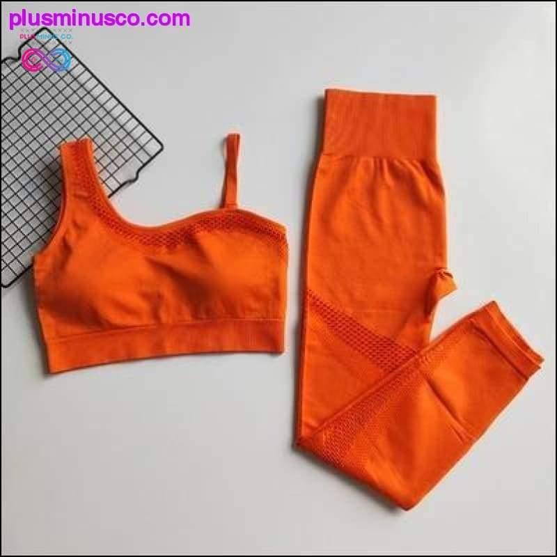 Pantalons de yoga Femme Vêtements de fitness sans couture Vêtements de sport Femme - plusminusco.com