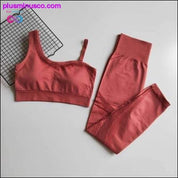 Pantalones de yoga Mujer Ropa de fitness sin costuras Ropa deportiva Mujer - plusminusco.com