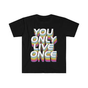 You Only Live Once T-shirts, YOLO Tee, YOLO trader Wall Street stave - plusminusco.com