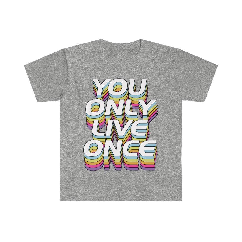 T-Shirts „You Only Live Once“, YOLO-T-Shirt, YOLO-Händler, Wall Street-Wetten – plusminusco.com