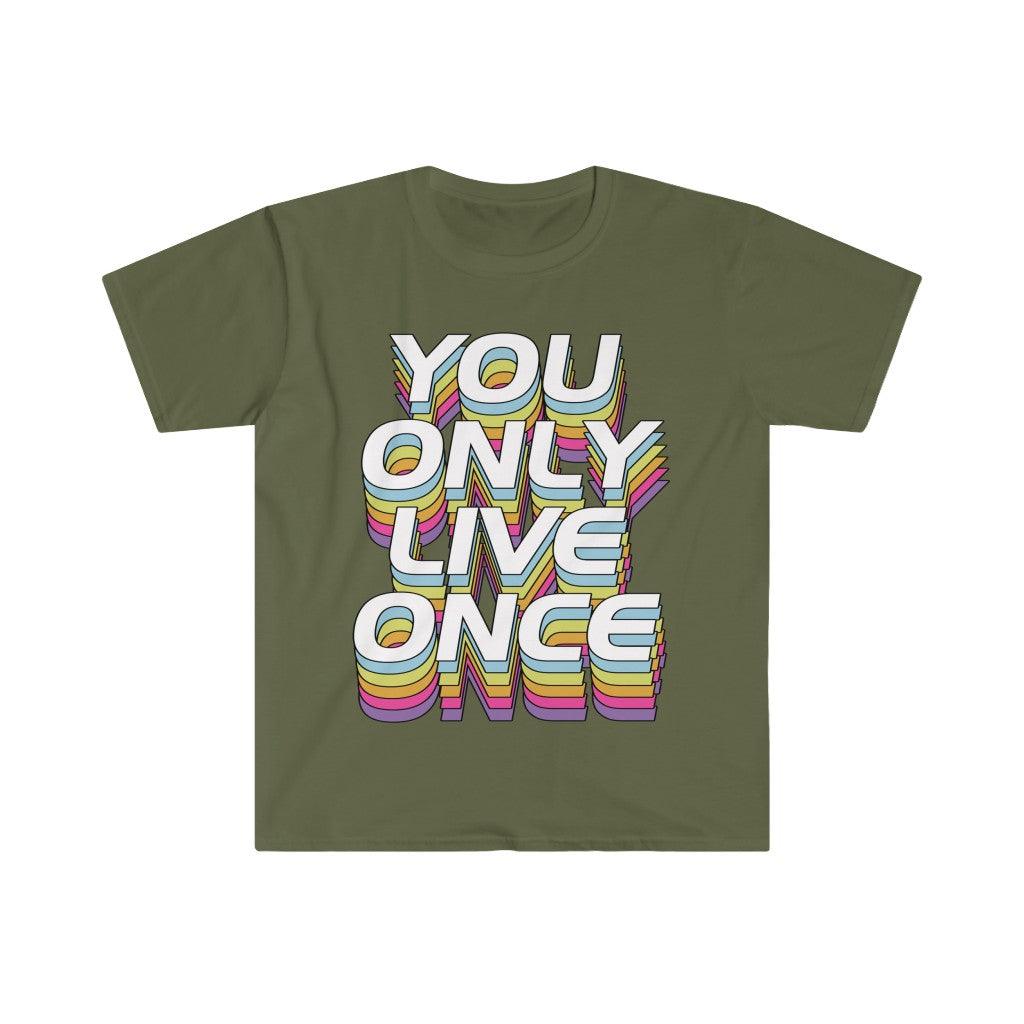 You Only Live Once T-Shirts, YOLO Tee, YOLO trader Wall Street bets - plusminusco.com