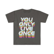 You Only Live Once T-shirts, YOLO Tee, YOLO trader Wall Street stave - plusminusco.com