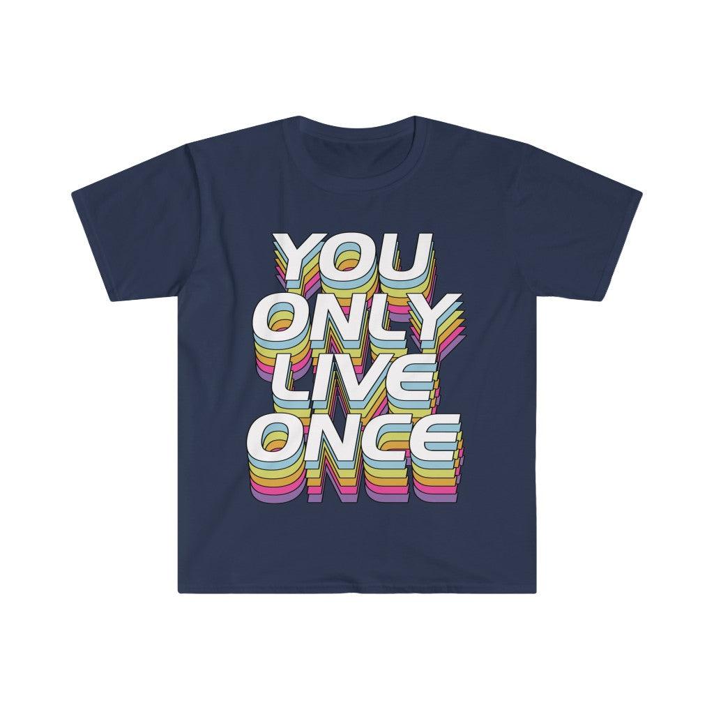 You Only Live Once T-Shirts, YOLO Tee, YOLO trader Wall Street bets - plusminusco.com
