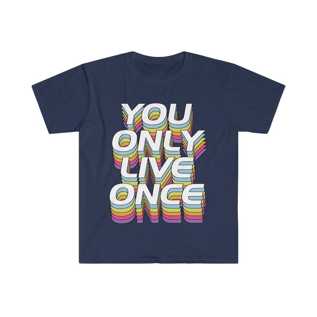 You Only Live Once T シャツ、YOLO T シャツ、YOLO トレーダーのウォール街への賭け - plusminusco.com