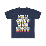 You Only Live Once T-shirts, YOLO Tee, YOLO trader Wall Street vadslagning - plusminusco.com