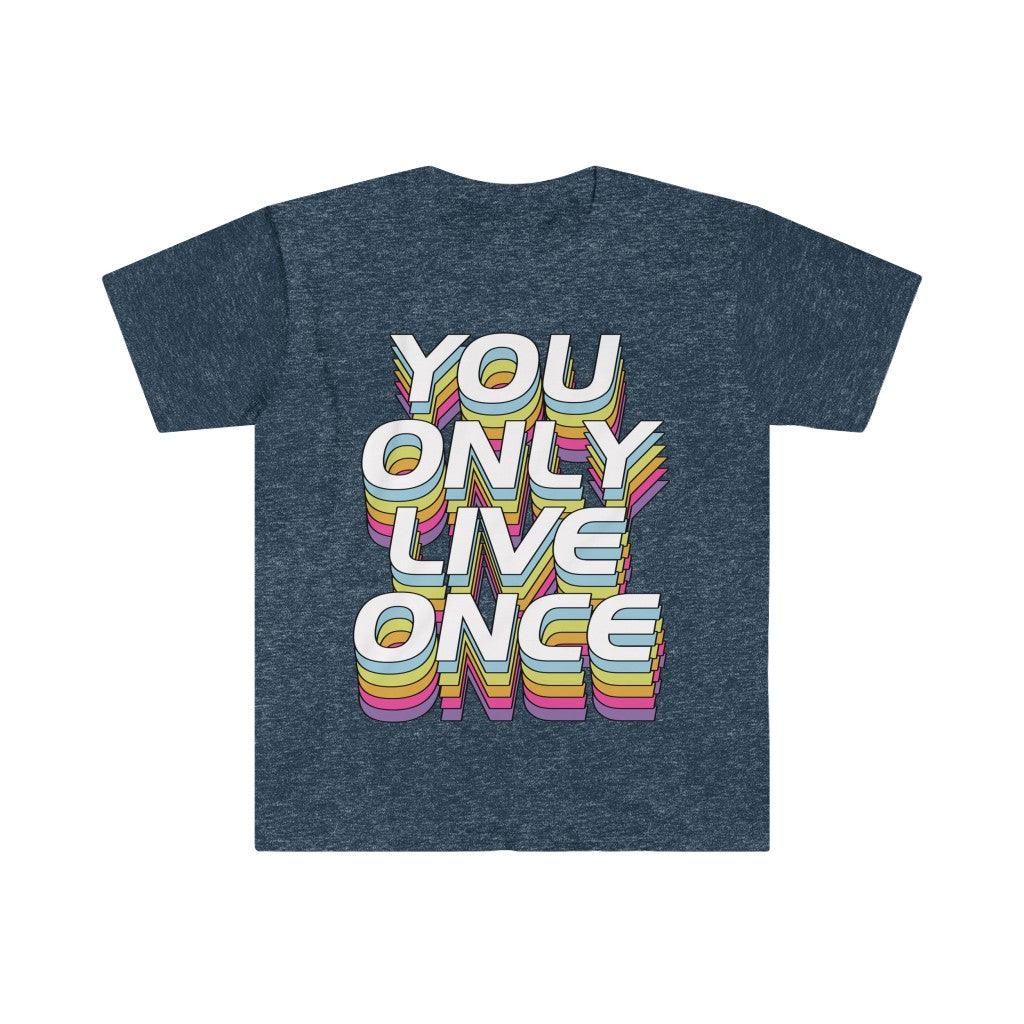 You Only Live Once T-shirts, YOLO Tee, YOLO trader Wall Street bets - plusminusco.com