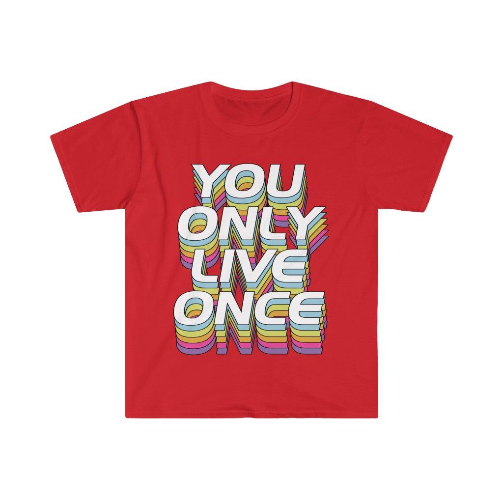 You Only Live Once T-shirts, YOLO Tee, YOLO trader Wall Street bets - plusminusco.com