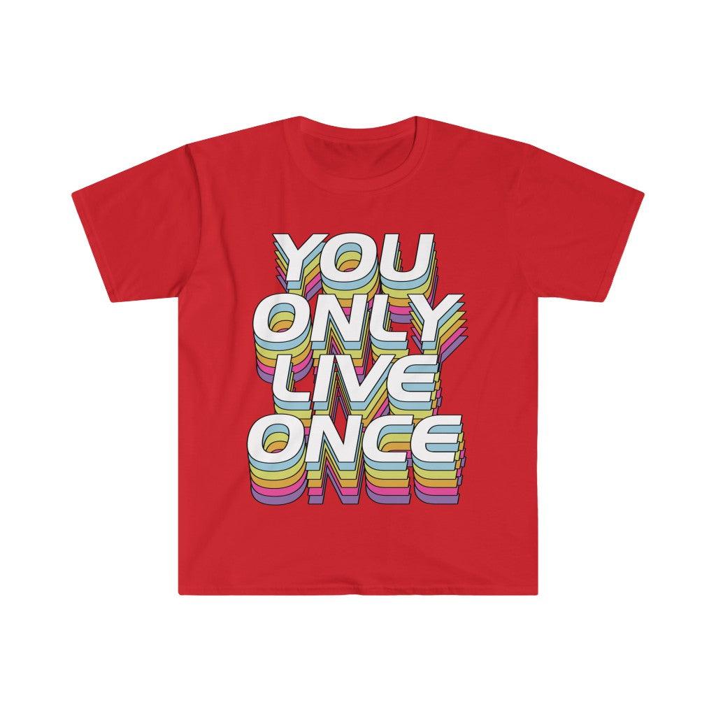 You Only Live Once T-Shirts, YOLO Tee, YOLO trader Wall Street bets - plusminusco.com